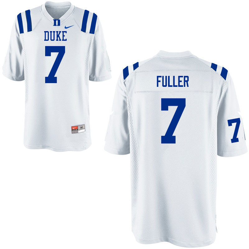 Duke Blue Devils #7 Keyston Fuller College Football Jerseys Sale-White